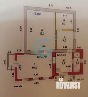 Дом 55м², 1-этажный, на длительный срок,