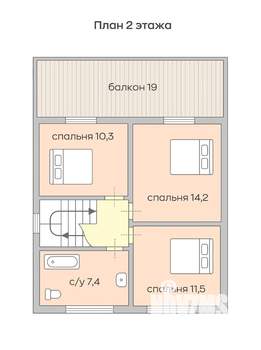 Дом 155м², 2-этажный, участок 4 сот.