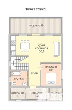 Дом 155м², 2-этажный, участок 4 сот.