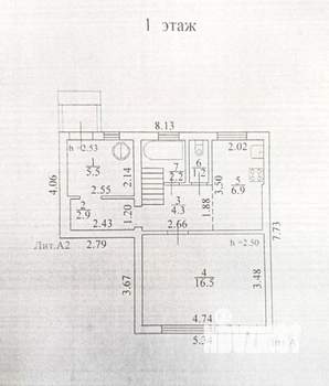 Дом 85м², 2-этажный, участок 5 сот.  