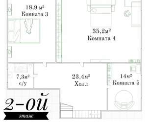 Дом 200м², 2-этажный, участок 4 сот.  