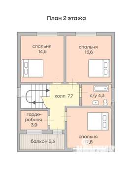 Дом 150м², 2-этажный, участок 8 сот.  