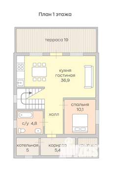 Дом 140м², 2-этажный, участок 4 сот.  