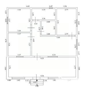 Дом 93м², 1-этажный, участок 6 сот.  