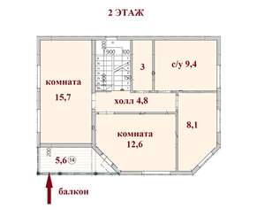 Дом 120м², 2-этажный, участок 4 сот.  