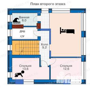 Коттедж 220м², 3-этажный, участок 6 сот.  