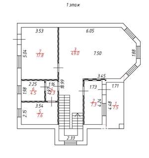 Дом 199м², 2-этажный, участок 6 сот.  