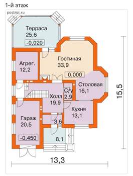 Дом 280м², 2-этажный, участок 10 сот.  