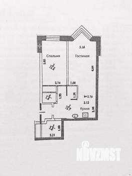 1-к квартира, на длительный срок, 53м2, 11/17 этаж