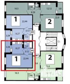 1-к квартира, на длительный срок, 39м2, 2/15 этаж