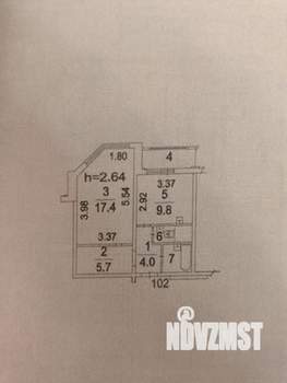 1-к квартира, на длительный срок, 44м2, 4/25 этаж