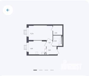 1-к квартира, на длительный срок, 37м2, 17/17 этаж