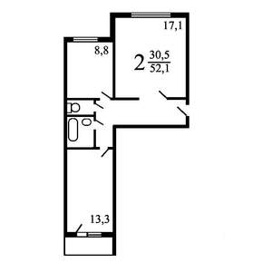 1-к квартира, на длительный срок, 20м2, 11/16 этаж