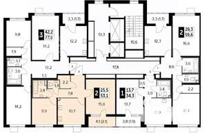 2-к квартира, на длительный срок, 53м2, 14/23 этаж