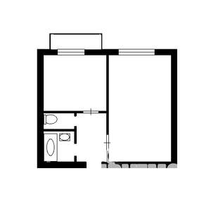 1-к квартира, на длительный срок, 41м2, 4/16 этаж