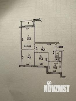 3-к квартира, на длительный срок, 76м2, 2/12 этаж