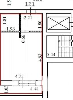 Студия квартира, на длительный срок, 29м2, 6/7 этаж