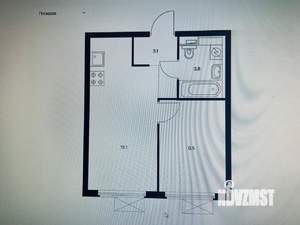 1-к квартира, на длительный срок, 30м2, 6/25 этаж