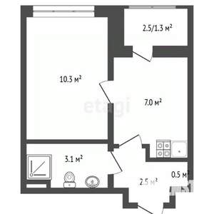 1-к квартира, на длительный срок, 23м2, 10/24 этаж