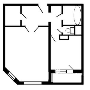 1-к квартира, на длительный срок, 45м2, 10/17 этаж