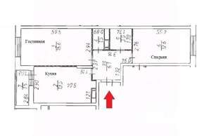 2-к квартира, на длительный срок, 56м2, 17/18 этаж
