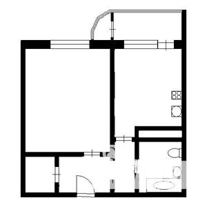 1-к квартира, на длительный срок, 43м2, 9/17 этаж