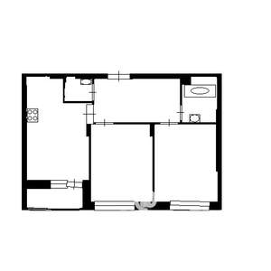 2-к квартира, на длительный срок, 57м2, 24/25 этаж