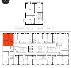 2-к квартира, на длительный срок, 54м2, 16/25 этаж