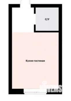 Студия квартира, на длительный срок, 20м2, 25/25 этаж