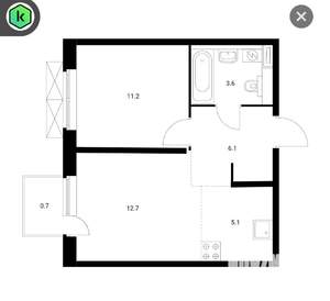 1-к квартира, на длительный срок, 39м2, 8/25 этаж