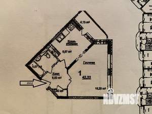 1-к квартира, на длительный срок, 42м2, 15/17 этаж