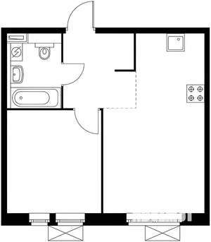 1-к квартира, на длительный срок, 38м2, 11/25 этаж