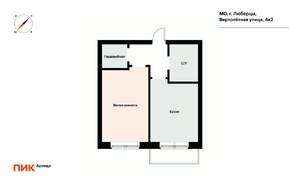 1-к квартира, на длительный срок, 37м2, 8/17 этаж