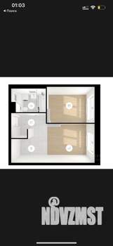 2-к квартира, на длительный срок, 38м2, 21/26 этаж