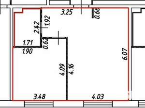 2-к квартира, на длительный срок, 45м2, 12/16 этаж