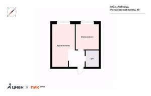 1-к квартира, на длительный срок, 33м2, 17/17 этаж