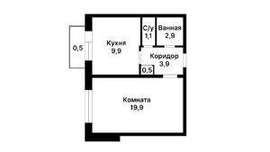 1-к квартира, на длительный срок, 40м2, 23/25 этаж
