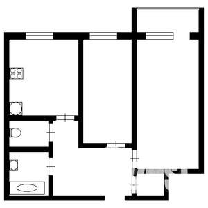 2-к квартира, на длительный срок, 54м2, 8/10 этаж