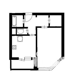1-к квартира, на длительный срок, 44м2, 3/27 этаж