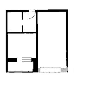 1-к квартира, на длительный срок, 42м2, 2/12 этаж