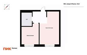 1-к квартира, на длительный срок, 41м2, 24/25 этаж