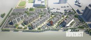 2-к квартира, строящийся дом, 54м2, 2/8 этаж