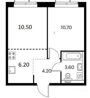 2-к квартира, вторичка, 36м2, 7/26 этаж