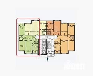 3-к квартира, вторичка, 89м2, 23/23 этаж