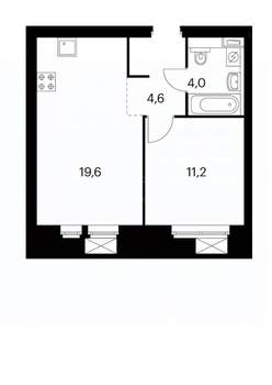 2-к квартира, вторичка, 39м2, 11/14 этаж
