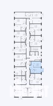 1-к квартира, сданный дом, 35м2, 17/17 этаж