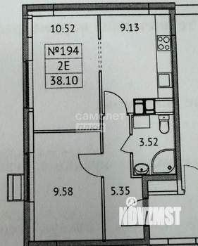2-к квартира, вторичка, 38м2, 10/22 этаж