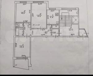 3-к квартира, вторичка, 68м2, 9/9 этаж