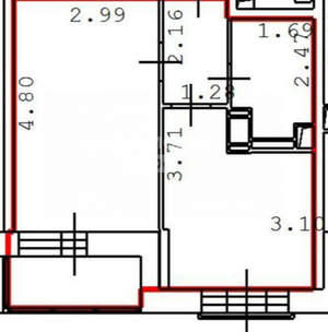 1-к квартира, вторичка, 32м2, 17/17 этаж