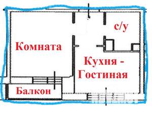1-к квартира, вторичка, 37м2, 16/18 этаж